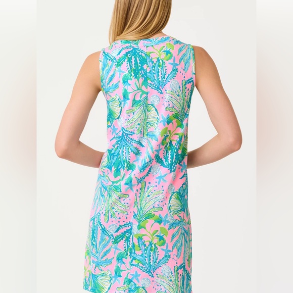 Lilly Pulitzer Amina Swing Dress Mandevilla Baby Hip Natic-NWT In Package - Picture 3 of 10